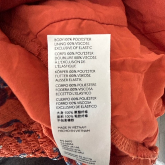 NWT Free People Final Rose V neck Blouse Rust Combo XS - Picture 8 of 10